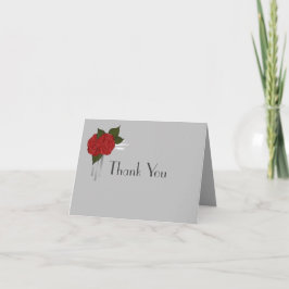 Enkel Elegant Deco Ro Bröllop Tack Kort