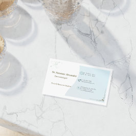 Enkel elegant dermatologist-avtalskort visitkort
