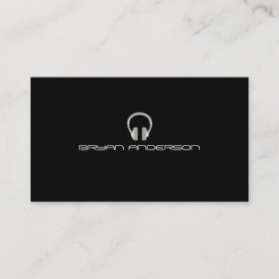 Enkel & elegant DJ-visitkort Visitkort