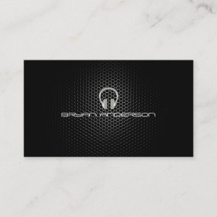 Enkel & elegant DJ-visitkort Visitkort