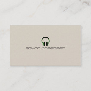 Enkel & elegant DJ-visitkort Visitkort