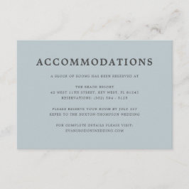 Enkel Elegant - Dusty Blue-logi Tilläggskort