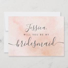 Enkel Elegant Estetisk Akvarell min brudtjänstefli Inbjudningar
