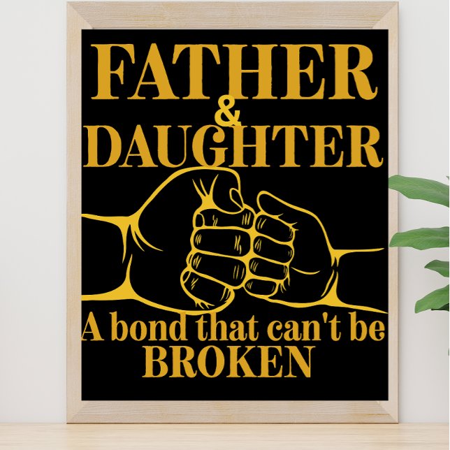 Enkel elegant fader och dotter kärlek citat poster (Skapare uppladdad)
