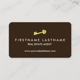 Enkel & elegant fastighetsmäklare visitkort