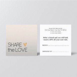 Enkel Elegant Faux Silver Guld Heart Rabattkort