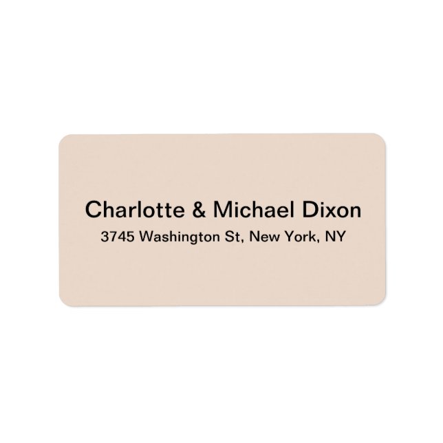 Enkel Elegant för klassisk Snyggt Adressetikett (Framsidan)