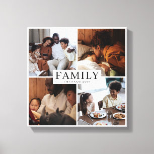 Enkel Elegant för multifoto i familjen Canvastryck