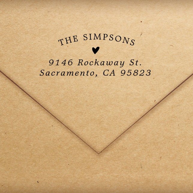 Enkel Elegant för pulverfärgning Returadress Stämpel (Skapare uppladdad)