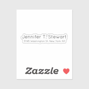 Enkel Elegant för vit Professionell Klistermärken