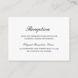 Enkel Elegant Forme Traditional Bröllop Tilläggskort