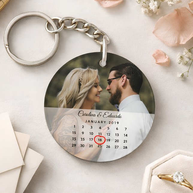 Enkel Elegant Foto Bröllopsjubileum Kalender (Skapare uppladdad)