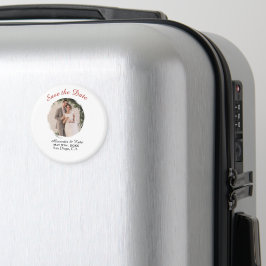 Enkel Elegant Foto Spara Datum Magnet