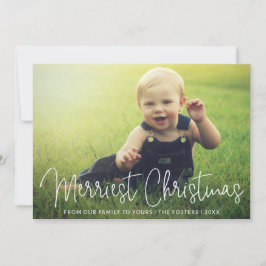 Enkel Elegant, fotomodern Julkort