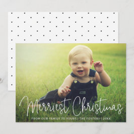 Enkel Elegant, fotomodern Julkort