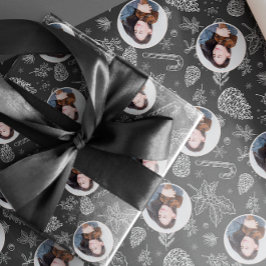 Enkel Elegant, fotosvart jul Presentpapper