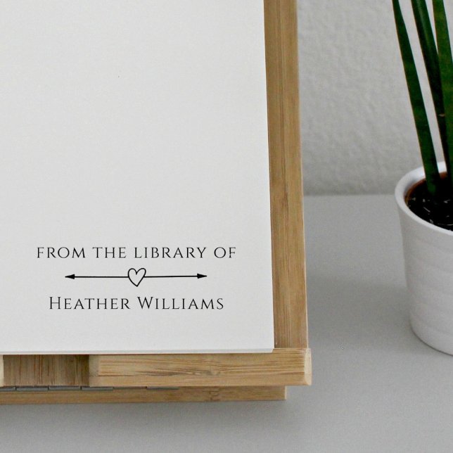 Enkel Elegant från Bibliotek av eget namn Stämpel (Skapare uppladdad)