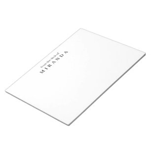 Enkel Elegant från skrivbordet Anteckningsblock