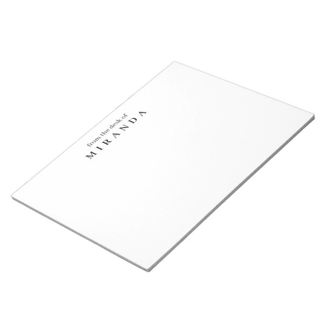 Enkel Elegant Från Skrivbordet Anteckningsblock (Vinklad)