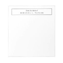 Enkel Elegant Från Skrivbordet Skrivblock