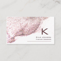 Enkel Elegant Glitter Monogram-Personlig