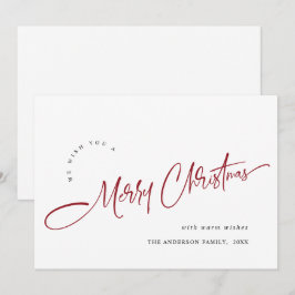 Enkel Elegant God jul Hälsning Julkort