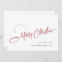 Enkel Elegant God jul Hälsning