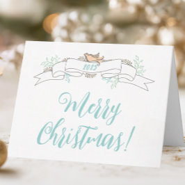 Enkel Elegant God jul Helgkort