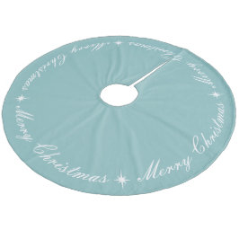 Enkel Elegant God jul Ice Blue Julgransmatta Fleece