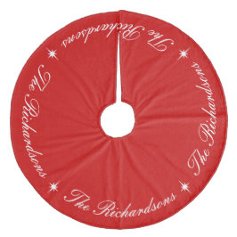 Enkel Elegant God jul Personlig Namn Julgransmatta Fleece