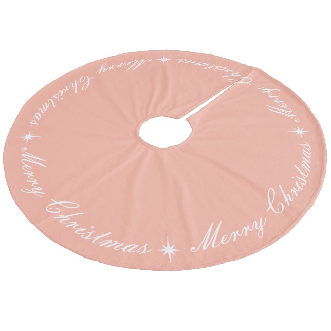 Enkel Elegant God Jul Skript Rosa Julgransmatta Fleece (Vinklad)