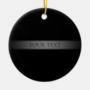 Enkel Elegant Gradient Rand Redigerbar Färg Julgransprydnad Keramik