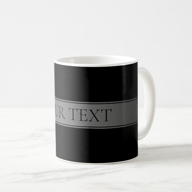 Enkel Elegant Gradient Randredigerbar Färg Kaffemugg (Framsida höger)