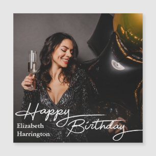 Enkel Elegant Grattis på födelsedagen Foto