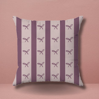 Enkel Elegant Greenery Coquette Bows Mönster Kudde