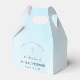 Enkel Elegant Guld Kor-baptism Christening Presentaskar