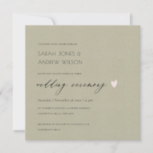 ENKEL ELEGANT GULD KRAFT TYPOGRAPHY BRÖLLOP INBJUDNINGAR