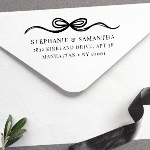 Enkel Elegant Handritad Slinga Självfärgande Stämpel