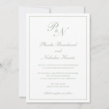 Enkel Elegant i monogram - allt på en Bröllop