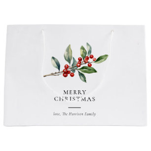 Enkel Elegant Jul - vattenfärg Botaniskt