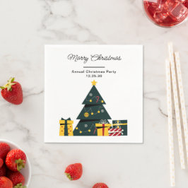 Enkel Elegant, Julgran Gift-ruta Pappersservett