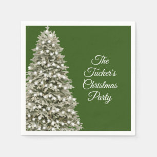 Enkel Elegant Julgran jul Party Pappersservett