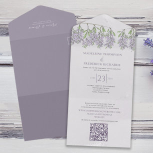 Enkel Elegant Klassisk Boho Blommig Syrlilja Laven