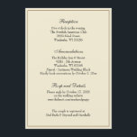 Enkel Elegant, klassiskt bröllopsmottagningshölje Inbjudningar<br><div class="desc">Anpassa vårt klassiska mottagnings-,  OSA- och detaljhandelskort och elegant bröllop. Alla texter och typsnitt kan ändras. Samordningen av inbjudningar och favörer finns också i vår bröllop-samling.</div>