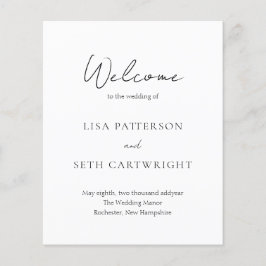 Enkel Elegant, klassiskt Bröllopsprogram