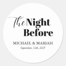 Enkel Elegant Kvällen Före Repetitionsmiddagen