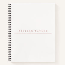 Enkel Elegant Ljus Rosa Anpassad Namn Vit