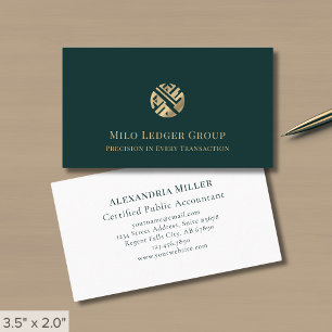 Enkel Elegant Lyx Logotyp Visitkort