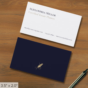 Enkel Elegant - lyx Quill Visitkort