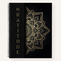 Enkel Elegant Mandala Gratitude Journal